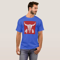 Camiseta azul-azul Red Ghost Dance Buffalo