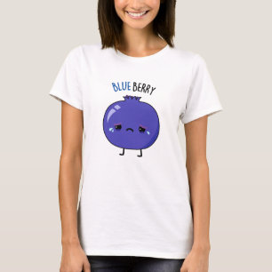 Camiseta Azul-Berry-Cute Blueberry Pun