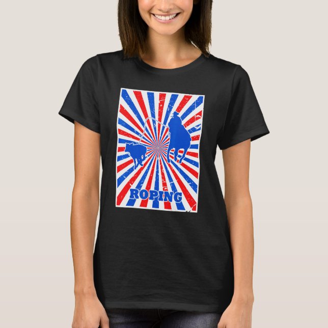 Camiseta Azul Branco Cavalo Stripes Sunburst (Frente)