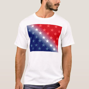 Camiseta azul branco patriótico americano