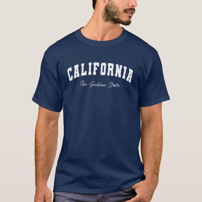 Camiseta Azul California (Frente)