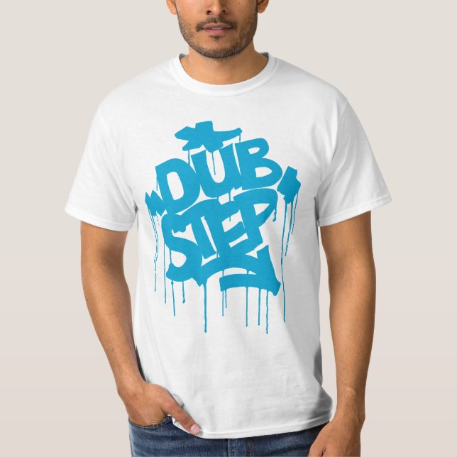 Camiseta Azul-céu de Dubstep FatCap (Frente)