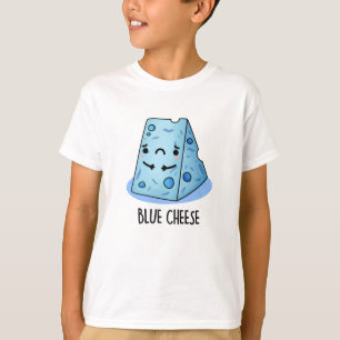 Camiseta Azul Cheijo Engraçado Pun Triste