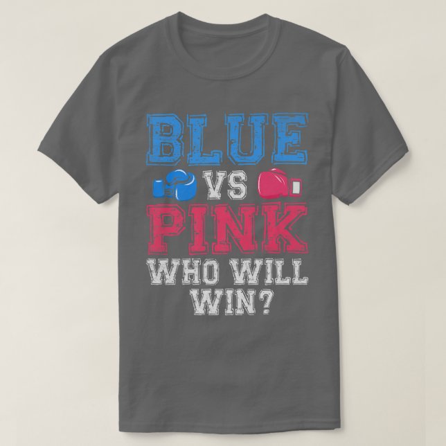 Camiseta Azul-Cinto vs Gênero Rosa Revelam Boer de Festas (Frente do Design)