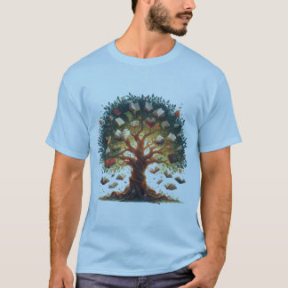 Camiseta azul-claro-do-livro