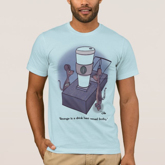 Camiseta Azul Claro e Frente de Homens (Frente)