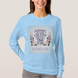 Camiseta Azul Claro Esther 4:14