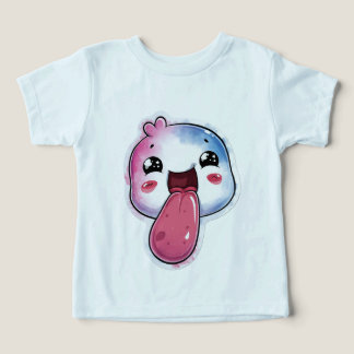 Camiseta Azul Claro Gráfico de Personagem Estelar