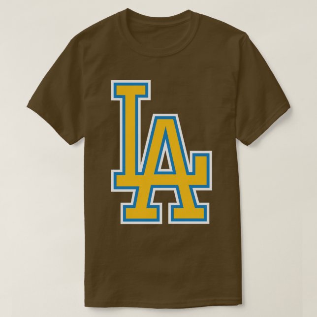 Camiseta Azul claro LA (Frente do Design)