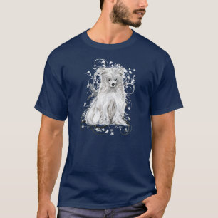 Camiseta Azul com crista chinês N.B.