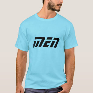 Camiseta Azul com Texto Nome Masculino Impresso Al