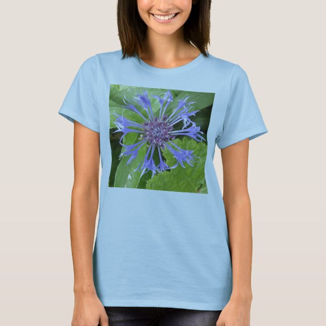 Camiseta Azul Cornflower Ladies T Shirt (Frente)