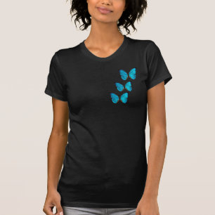 Camiseta Azul da borboleta