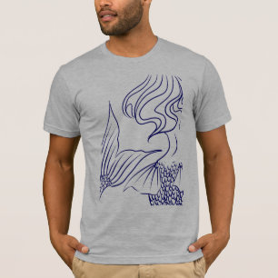 Camiseta Azul da sereia