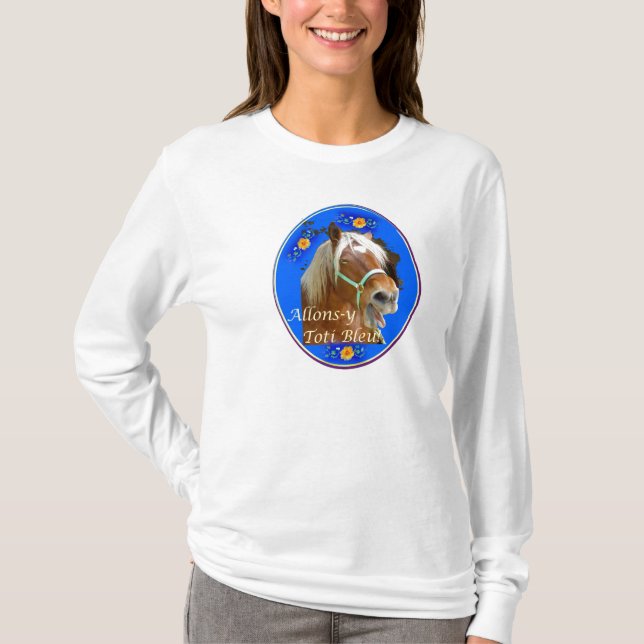 Camiseta Azul de Allons-y Toti (Frente)