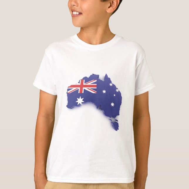 Camiseta Azul de Austrália (Frente)