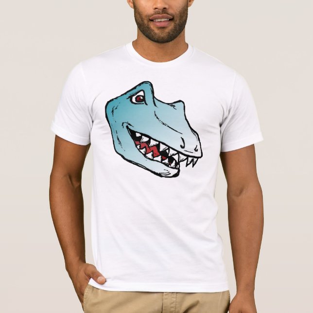 Camiseta Azul de Dinosorio (Frente)