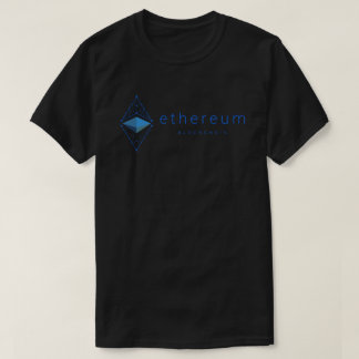 Camiseta Azul de Ethereum Blockchain