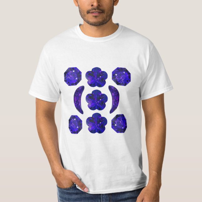 Camiseta Azul de Gemstone Sapphire (Frente)