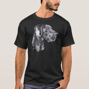 Camiseta Azul de great dane Uncropped
