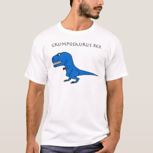 Camiseta Azul de Grumposaurus Rex