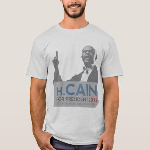 Camiseta Azul Democrática da plantação de Herman Cain