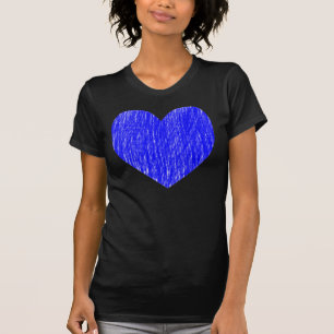 Camiseta - Azul dentro escrito