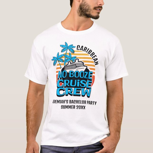 Camiseta Azul Difundido, Viagem DE Solteiro DE TRIPULAÇÃO D (Frente)