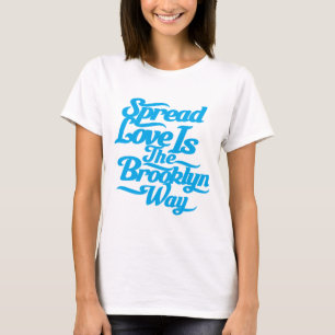 Camiseta Azul do amor de Brooklyn