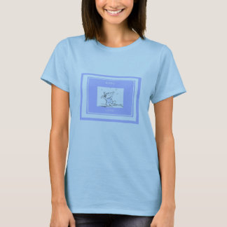 CAMISETA AZUL DO AMOR DO BEBÊ