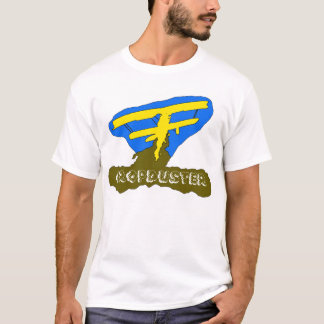 Camiseta azul do cropduster