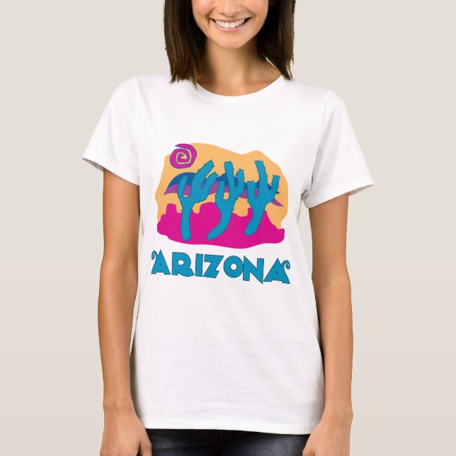 Camiseta Azul do deserto da arizona (Frente)