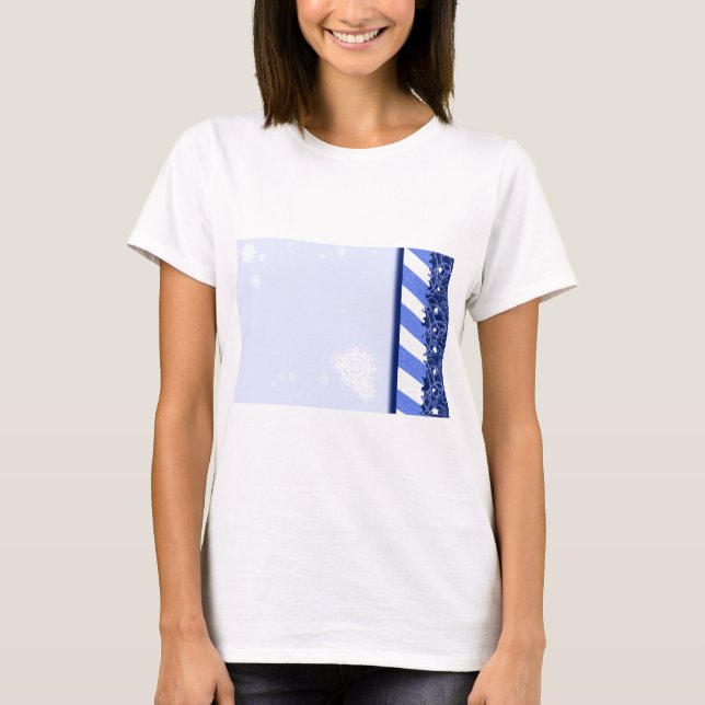 Camiseta Azul do inverno (Frente)