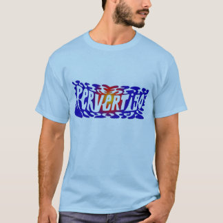 Camiseta azul do pervertigo
