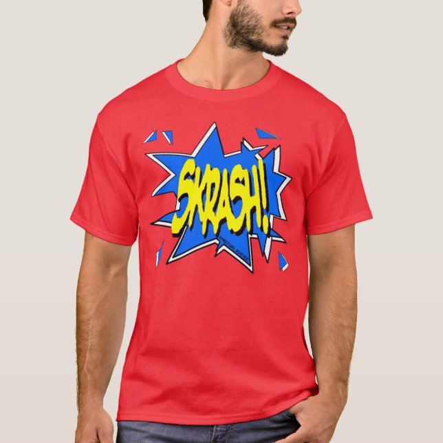 Camiseta azul do skrash (Frente)
