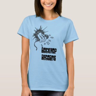 CAMISETA AZUL DO T-SHIRT DAS MULHERES