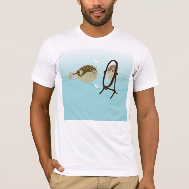 Camiseta Azul do t-shirt do Blowfish (Frente)