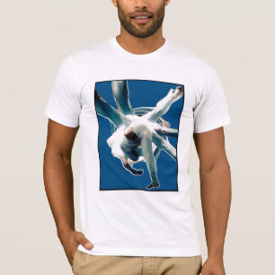 Camiseta azul dos sem mao do au