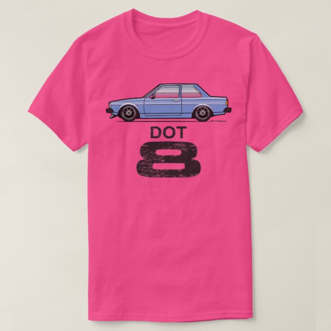 Camiseta Azul Dot 8 (Frente do Design)