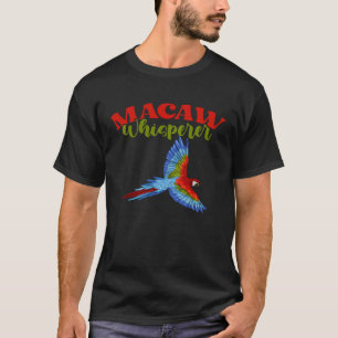 Camiseta Azul e Dourado Macaw Birdwatch para amantes de pap