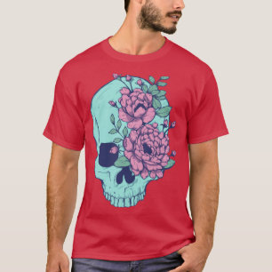 Camiseta Azul Floral