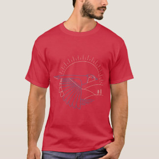 Camiseta Azul Gaio engraçado