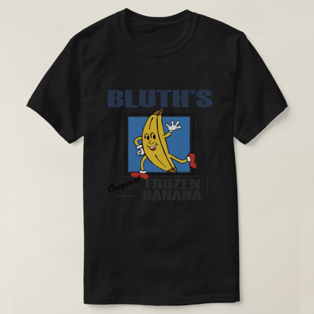 Camiseta Azul, galinha de banana, coka, prendeu fi (Frente do Design)