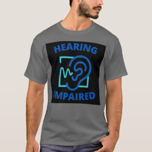Camiseta Azul Imparado com Audição a Preto