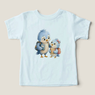 Camiseta Azul Infantil Blue Bird Friends