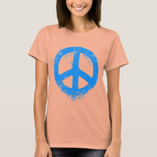 Camiseta Azul líquido da paz