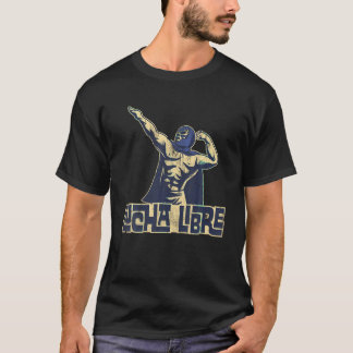 Camiseta Azul Luchador Lucha Libre Luta mexicana T Shir