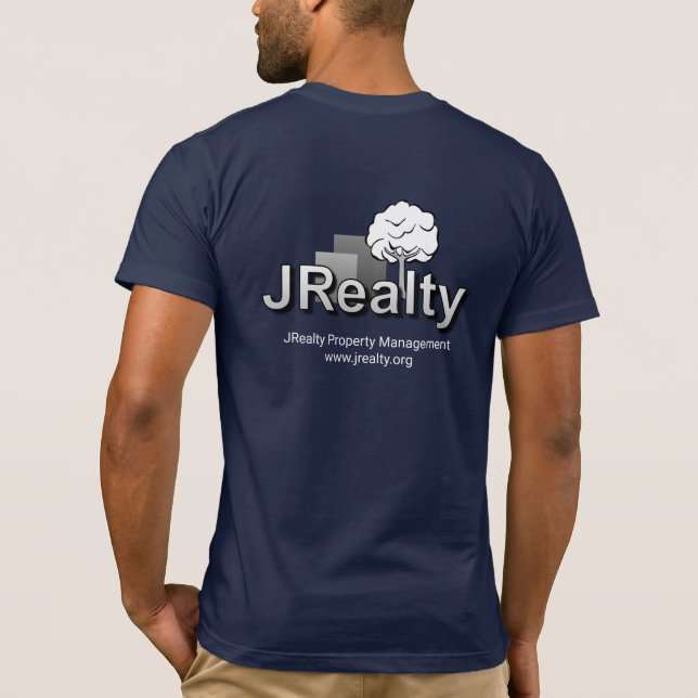 Camiseta Azul Marinho Tri-Blend (Verso)