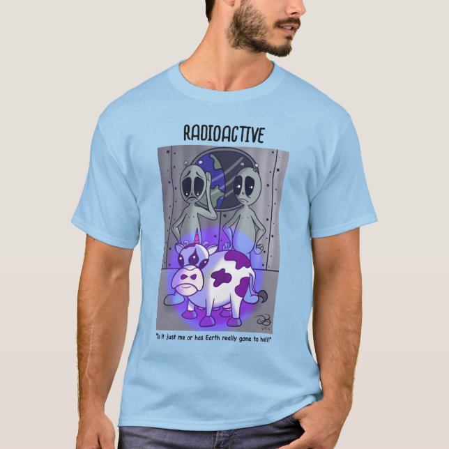 Camiseta Azul Masculina Radioativa (Frente)