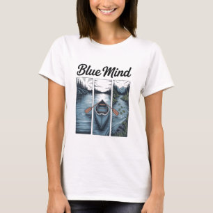 Camiseta Azul Mind Inspiração Calma Oceano Serenidade Vibra